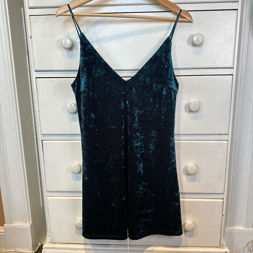 Kendall & Kylie Teal Slip Dress